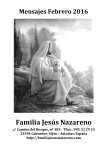 2016.02 Febrero - Grupo de oración Familia Jesús Nazareno