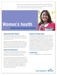 Women`s health