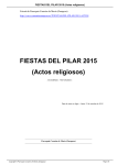 FIESTAS DEL PILAR 2015 (Actos religiosos)