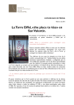 La Torre Eiffel, «the place to kiss» en San Valentín.