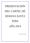 presentación del cartel de semana santa teba año 2014