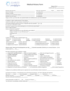 Medical History Form