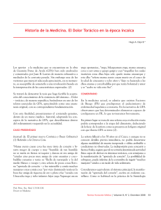 Historia de la Medicina. El Dolor Torácico en la época incaica