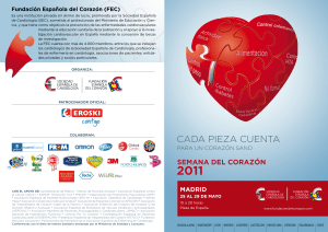 CADA PIEZA CUENTA - Fundación Española del Corazón