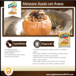 Manzana Asada con Avena