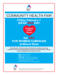 community health fair - Icahn School of Medicine at Mount Sinai