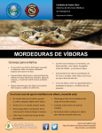 mordeduras de víboras - the County of Santa Clara