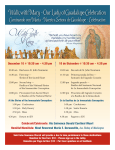 Walk with Mary – Our Lady of Guadalupe Celebration