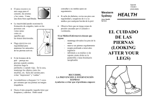 Looking after your legs (Spanish) - the NSW Multicultural Health