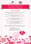 Saint Valentines`s tasting menu Menú degustación de San Valentín
