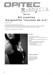 Kit creativo Gargantilla "Corazón de oro"