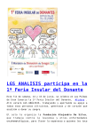 LGS ANALISIS participa en la 1º Feria Insular del