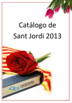 Catálogo de Sant Jordi 2013
