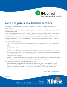 Consejos para la insuficiencia cardíaca