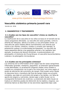 Vasculitis sistémica primaria juvenil rara