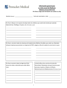 Informaci&oacute;n general para su visita anual de Medicare