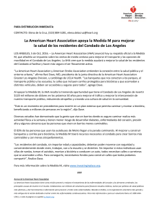 La American Heart Association apoya la Medida M para mejorar la