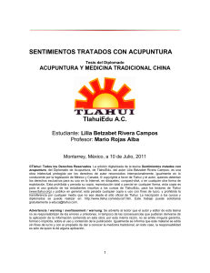 SENTIMIENTOS TRATADOS CON ACUPUNTURA TlahuiEdu A.C.