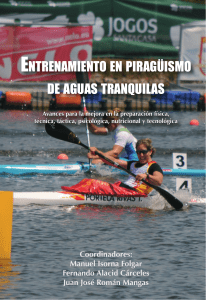 ENTRENAMIENTO EN PIRAGÜISMO DE AGUAS TRANQUILAS