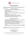 Convocatoria OFICIAL DE RECLUTAMIENTO