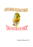 Folleto Santa María Soledad Torres "Una Historia