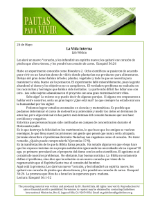 La Vida Interna - Guidelines International Ministries