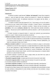 TP Nº 10 Sistema circulatorio - Facultad de Ciencias Naturales
