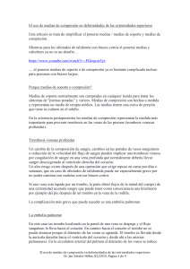 El uso de medias de compresión en deformidades de las