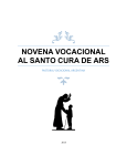 NOVENA VOCACIONAL AL SANTO CURA DE ARS