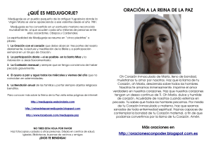 &iquest;QU&Eacute; ES MEDJUGORJE? ORACI&Oacute;N A LA REINA DE LA PAZ