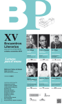 Cartel XV Encuentros Literarios 2016