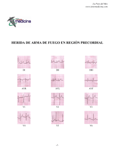 HERIDA DE ARMA DE FUEGO EN REGIÓN PRECORDIAL