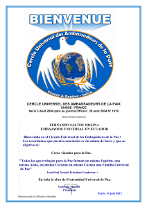 CERCLE UNIVERSEL DES AMBASSADEURS DE LA PAIX