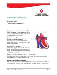 Comunicación interauricular - American Heart Association