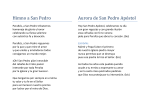 Himno a San Pedro Aurora de San Pedro Apóstol
