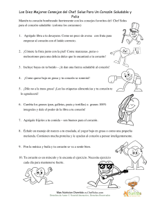 Los Diez Mejores Consejos del Chef Solus Para Un Corazón