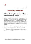 COMUNICADO DE PRENSA Alcalde de Hualpén e Intendente Tohá