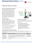 Folleto informativo prueba de esfuerzo