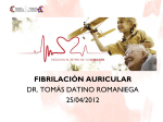 FIBRILACIÓN AURICULAR DR. TOMÁS DATINO ROMANIEGA 25