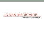 Lo más IMPORTANTE