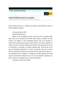 Carta Albert Camus