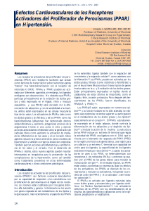 Receptores Activadores del Proliferador de Peroxisomas