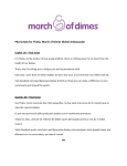 PSA Scripts for Thalia, March of Dimes Global