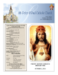 October 2, 2016 - Saint Peter and Paul Catholic Church