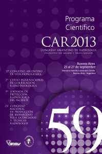 Programa Científico - Congreso Argentino de Radiología