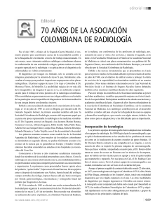 70 AÑOS DE LA ASOCIACIÓN COLOMBIANA DE RADIOLOGÍA