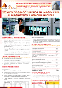 TÉCNICO DE GRADO SUPERIOR EN IMAGEN PARA