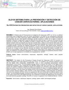 SISTEMA PARA LA PREVENCI&Oacute;N Y DETECCI&Oacute;N DE C&Aacute;NCER