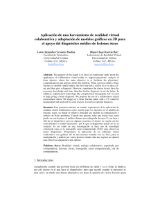Aplicaci&oacute;n de una herramienta de realidad virtual colaborativa y