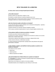mitos y realidades de la hematuria